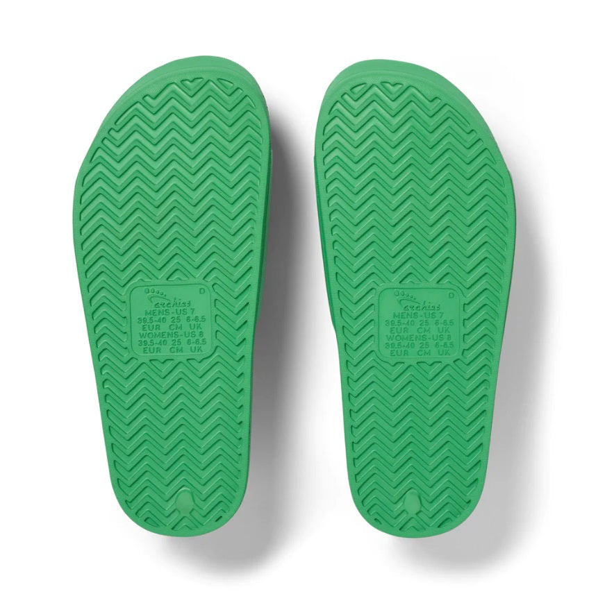 Archies Arch Support Slides - Kelly Green Limited Edition - Bottom